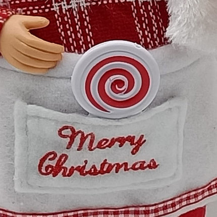 Chef Santa Claus Figurines Merry Christmas Figure Decorations Table Decor Santa Claus Decorations, Standing Christmas Santa Claus