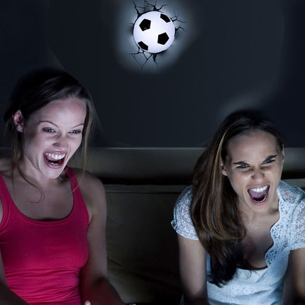 Sports Soccer Ball 3D Deco Light for Boys Kids Room Children Bedroom Amusement Kindergarten Decoration