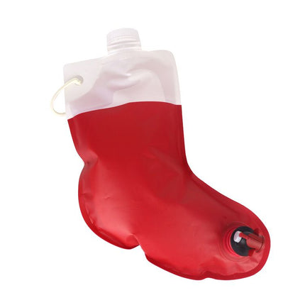 Santa's Stocking Flask for Party: 2 liter Flasks make Funny Yankee Swap Gifts, White Elephant Gifts, Funny Gag Gifts