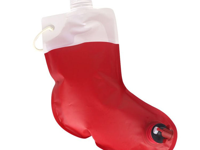 Santa's Stocking Flask for Party: 2 liter Flasks make Funny Yankee Swap Gifts, White Elephant Gifts, Funny Gag Gifts