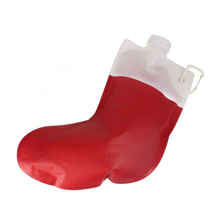 Santa's Stocking Flask for Party: 2 liter Flasks make Funny Yankee Swap Gifts, White Elephant Gifts, Funny Gag Gifts
