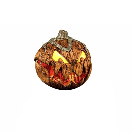 Halloween pumpkin lighting decoration, with a talking mouth expandable retro Halloween pumpkin indoor and outdoor decoration