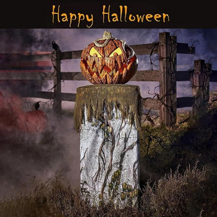 Halloween pumpkin lighting decoration, with a talking mouth expandable retro Halloween pumpkin indoor and outdoor decoration