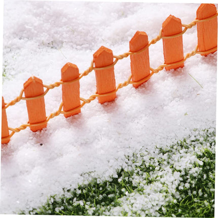 Christmas Decorations Garden Border Fence Miniature Christmas Trees Fence Accessories Nativity Decor Wood Picket Christmas
