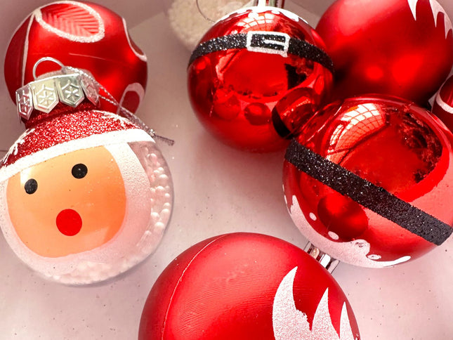 9pcs Christmas balls, Christmas tree decorations, shatterproof birthday hanging balls, Halloween holiday wedding decorations