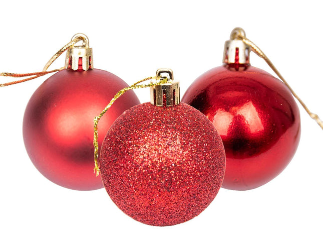 100pcs Christmas Baubles Shatterproof Dark Red, Christmas Tree Decorations Ball Ornaments Balls Xmas Hanging Decorations Holiday Decor