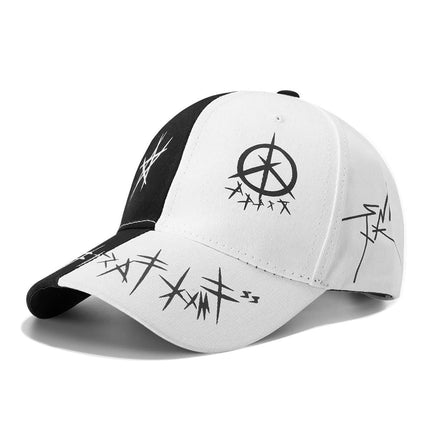 Unisex Graffiti Baseball Cap,Dad Hats,Hip Hop Style Trucker Hat,Black Fashion Hat for Men's Women Adjustable