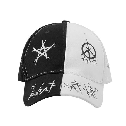Unisex Graffiti Baseball Cap,Dad Hats,Hip Hop Style Trucker Hat,Black Fashion Hat for Men's Women Adjustable