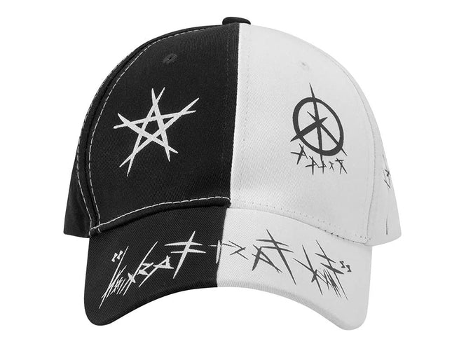 Unisex Graffiti Baseball Cap,Dad Hats,Hip Hop Style Trucker Hat,Black Fashion Hat for Men's Women Adjustable