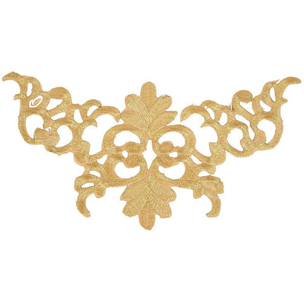 4Pcs Embroidery Flower Patches, Embroidered Patch Floral Appliques Sewing Cloth Repair Sticker for Wedding Prom Dress Decoration