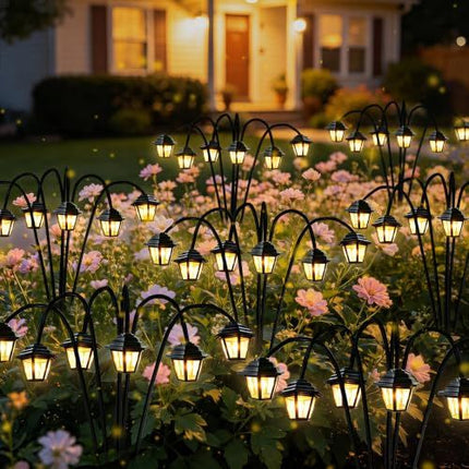 Solar Garden Pathway Lights for Outdoor Yard, Lawn, Flower Bed & Patio Decor (warm white)