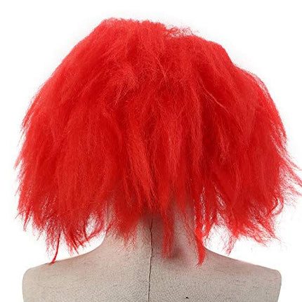 Spooky Evil Clown Mask for Halloween, Costume Parties, Cosplay and Festive Events (White)