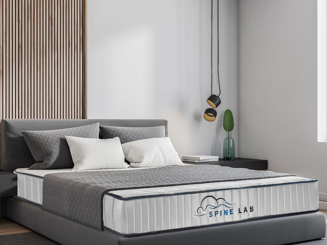 Spine-Lab Mattress 5 Zone 21cm Medium Firm Foam Bonnell Spring - King - White