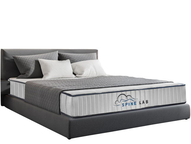 Spine-Lab Mattress 5 Zone 21cm Medium Firm Foam Bonnell Spring - King - White