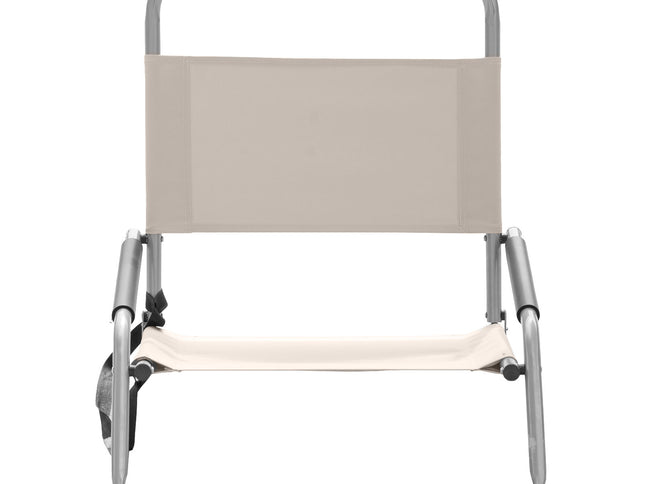 Havana Outdoors Beach Chair 2 Pack Folding Portable Summer Camping Outdoors - Natural