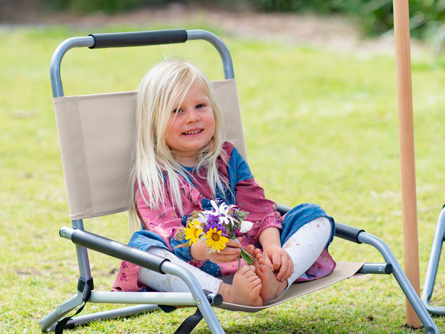 Havana Outdoors Beach Chair 2 Pack Folding Portable Summer Camping Outdoors - Natural