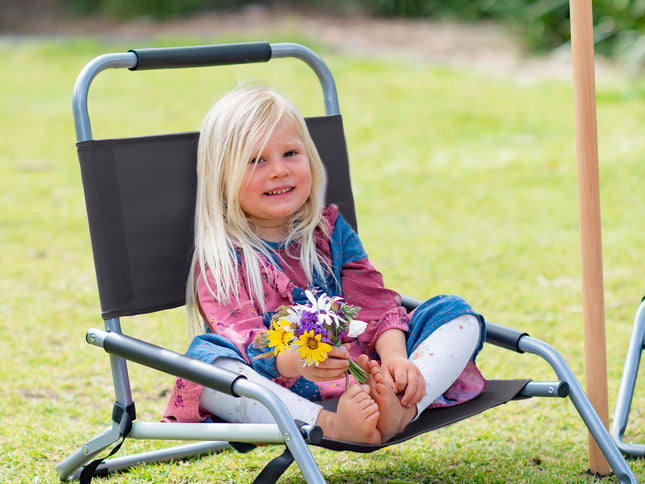 Havana Outdoors Beach Chair 2 Pack Folding Portable Summer Camping Outdoors - Black