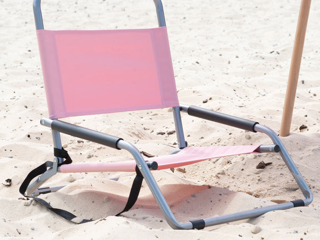 Havana Outdoors Beach Chair 2 Pack Folding Portable Summer Camping Outdoors - Dusty Rose