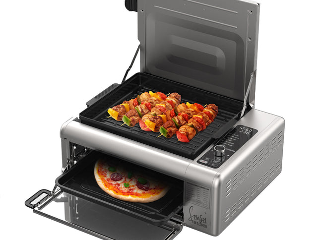 Kitchen Couture 9-In-1 Sensei XL Flip Air Fryer Oven Grill Stainless Steel