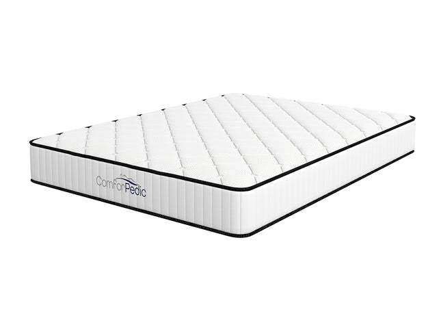 Comforpedic Mattress 5 Zone Medium Support Foam Bonnell Spring 21CM - King - White  Black