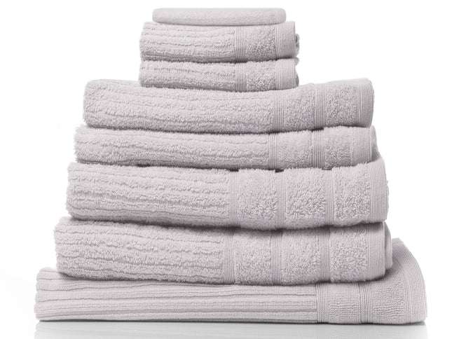 Royal Comfort Eden Egyptian Cotton 600GSM 8 Piece Luxury Bath Towels Set - Holly