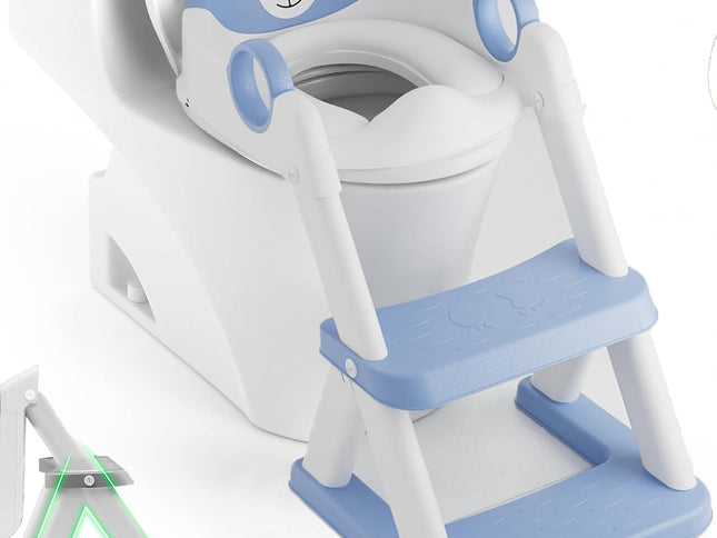 Potty Training Seat Ladder, Kids Boys Girls, Blue