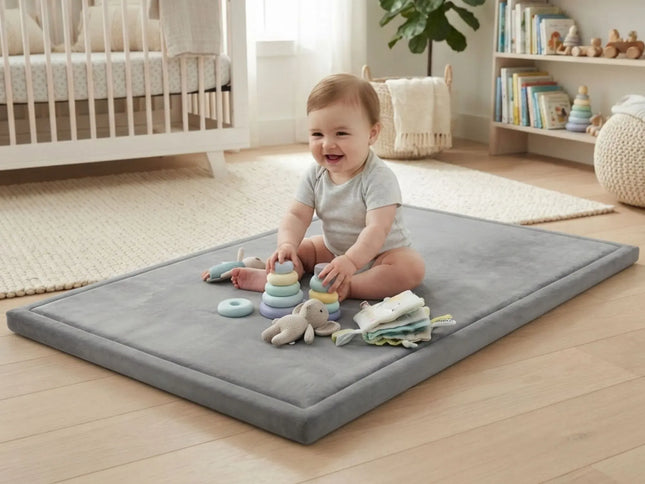CARLA HOME Baby Play Mat 200x300cm, Thick Foam Crawling Mat, Infants, Grey