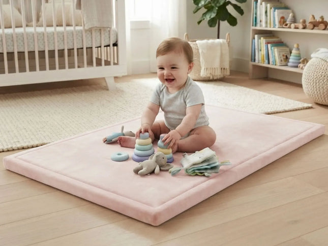 CARLA HOME Baby Play Mat 200x300cm, Thick Foam Crawling Mat, Infants, Pink