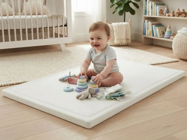 CARLA HOME Baby Play Mat 200x300cm, Thick Foam Crawling Mat, Infants, White