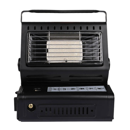 Portable Butane Gas Heater in Black for Camping, Hiking, and Outdoor Use - Red