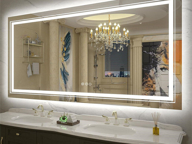 1510x780mm LED Bathroom Mirror Anti-fog Illuminated