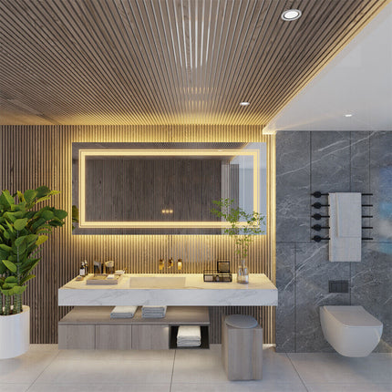 1510x780mm LED Bathroom Mirror Anti-fog Illuminated
