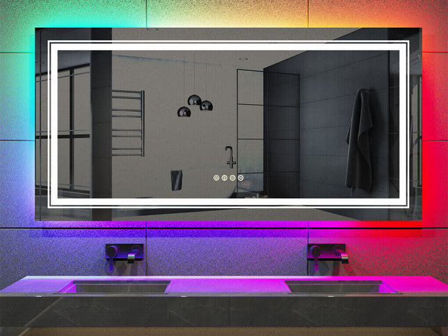 LED Bathroom Mirror 1830x900mm Anti-fog Shatterproof