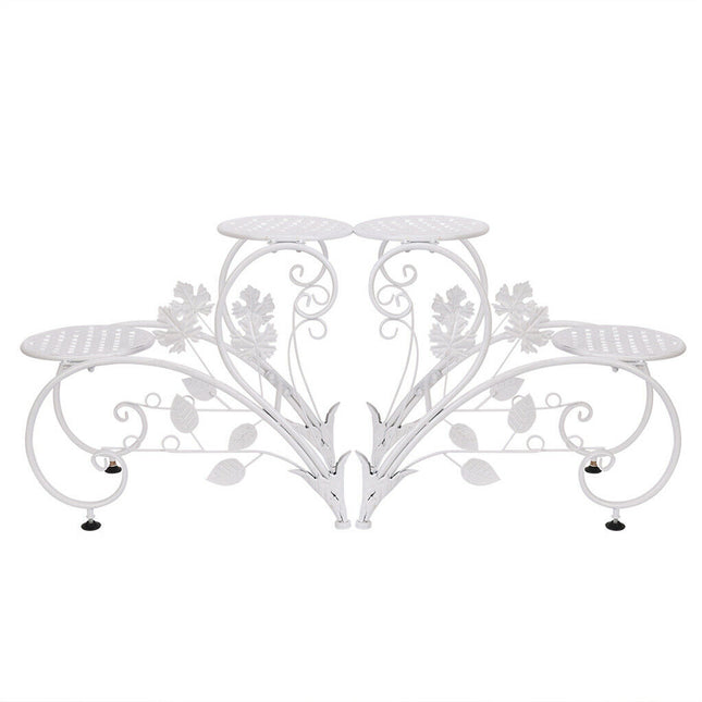 Set of 2 Plant Stand Wedding Garden Flower Shelf Rack