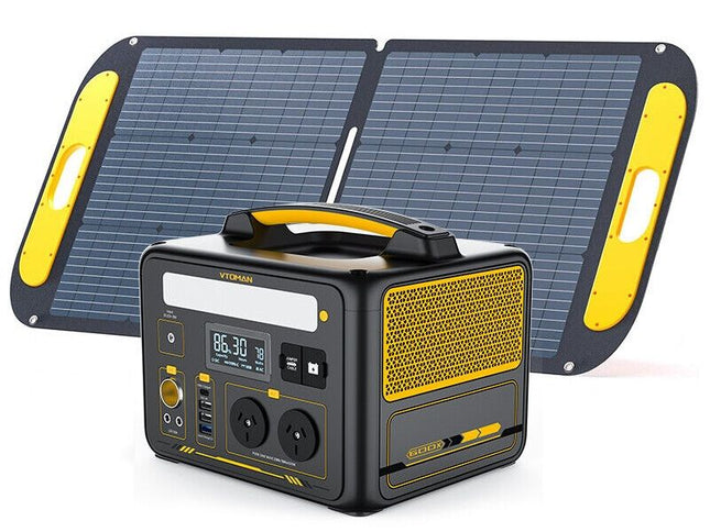 Jump 600X 600W Power Station 110W Solar Panel 10A AC/DC