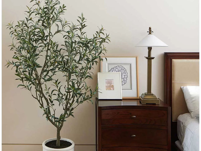 Artificial Olive Tree In French Crock Pot 2M