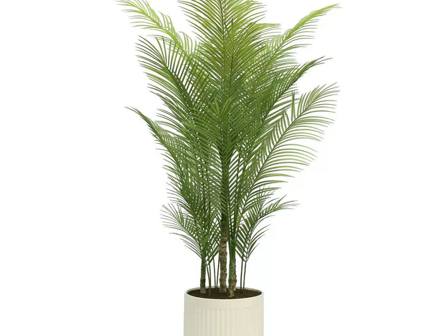 Artificial Palm Tree In Ribbed Pot 2M