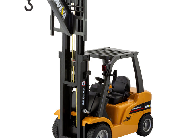1:10 Scale 2.4G 8-Channel Metal Remote Control Forklift Construction Vehicle with Lifting Function & Sound