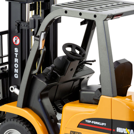 1:10 Scale 2.4G 8-Channel Metal Remote Control Forklift Construction Vehicle with Lifting Function & Sound
