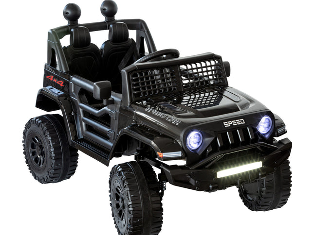 Jeep Inspired Remote Controlled Ride-on Electric Car (Black)