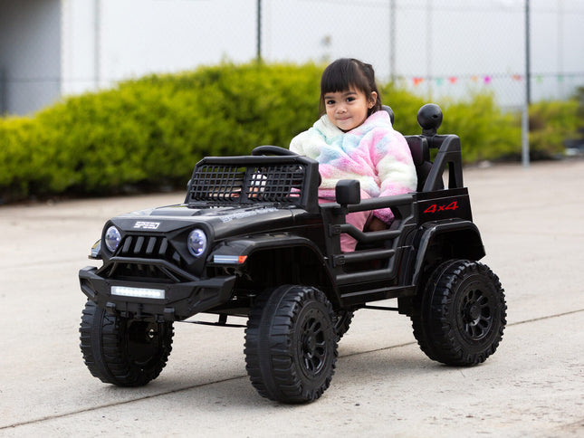 Jeep Inspired Remote Controlled Ride-on Electric Car (Black)