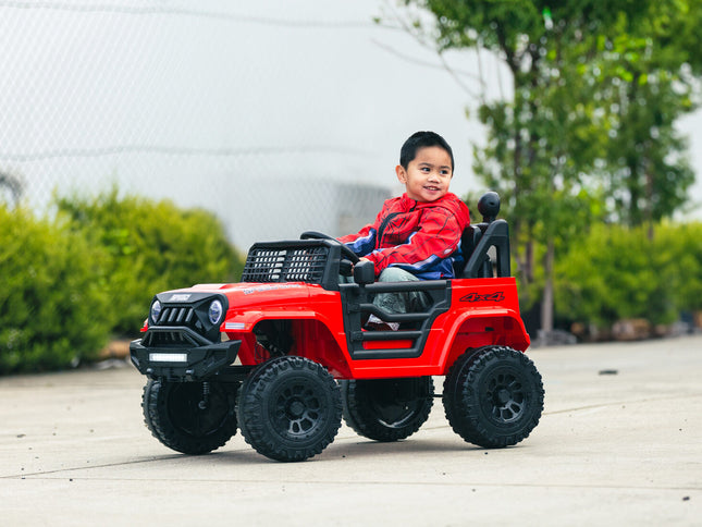 Jeep Inspired Remote Controlled Ride-on Electric Car (Red)