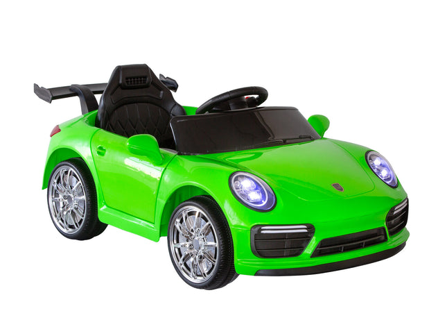 Porsche-inspired Design Ride-on (Green) Electric Car with Parental Remote Control
