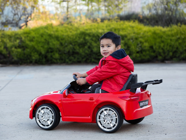 Mercedes-inspired Design Ride-on (Red) Electric Car with Parental Remote Control