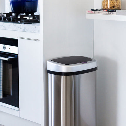 50L Stainless Steel Motion Sensor Rubbish Bin
