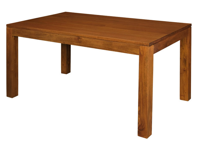 Amsterdam Solid Mahogany Timber Dining Table 120 x 70 cm (Light Pecan)