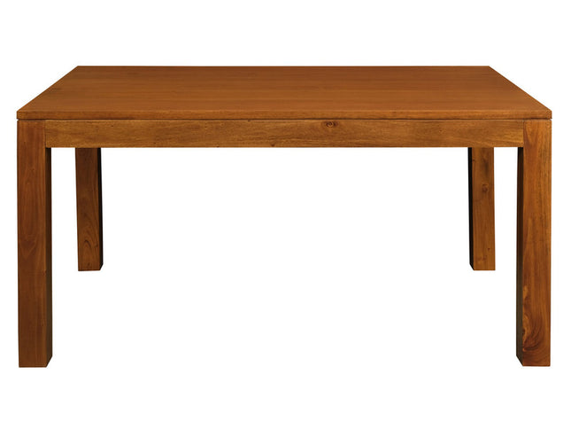 Amsterdam Solid Mahogany Timber Dining Table 120 x 70 cm (Light Pecan)