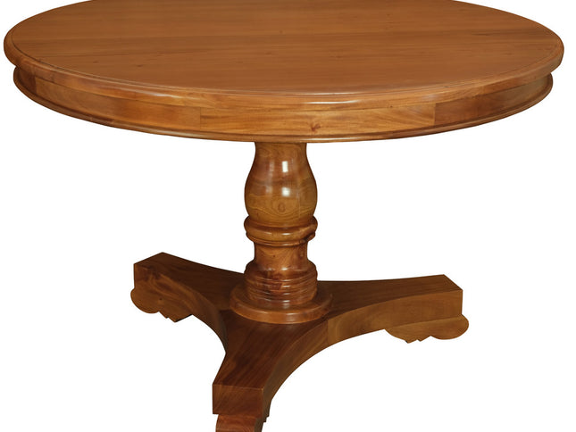 Tasmania Round Dining Table 120 cm (Light Pecan)