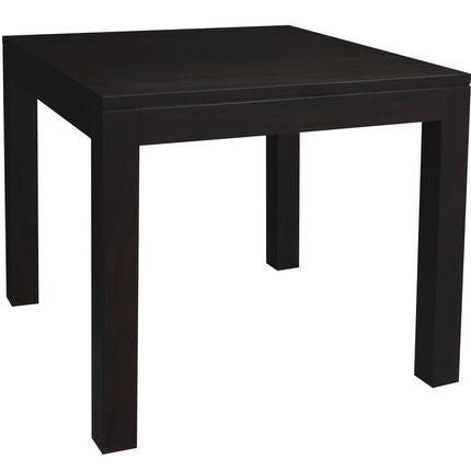 Amsterdam Solid Mahogany Timber Dining Table 90 x 90 cm (Chocolate)