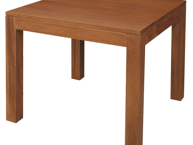 Amsterdam Solid Mahogany Timber Dining Table 90 x 90 cm (Light Pecan)